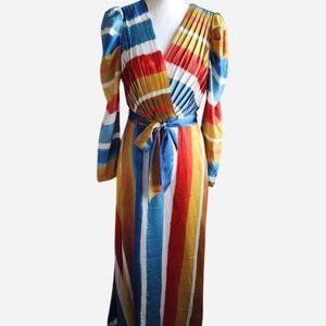 Lulumari Colorful Striped Long Sleeve Dress